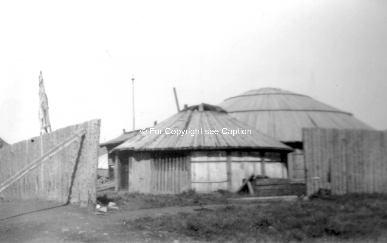 A yurt-shaped temple. Film Archives ?